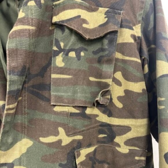 Vintage M-65 Field Jacket – Camo Military Coat | Rugged Tactical Utility - XL - Picture 2 of 7